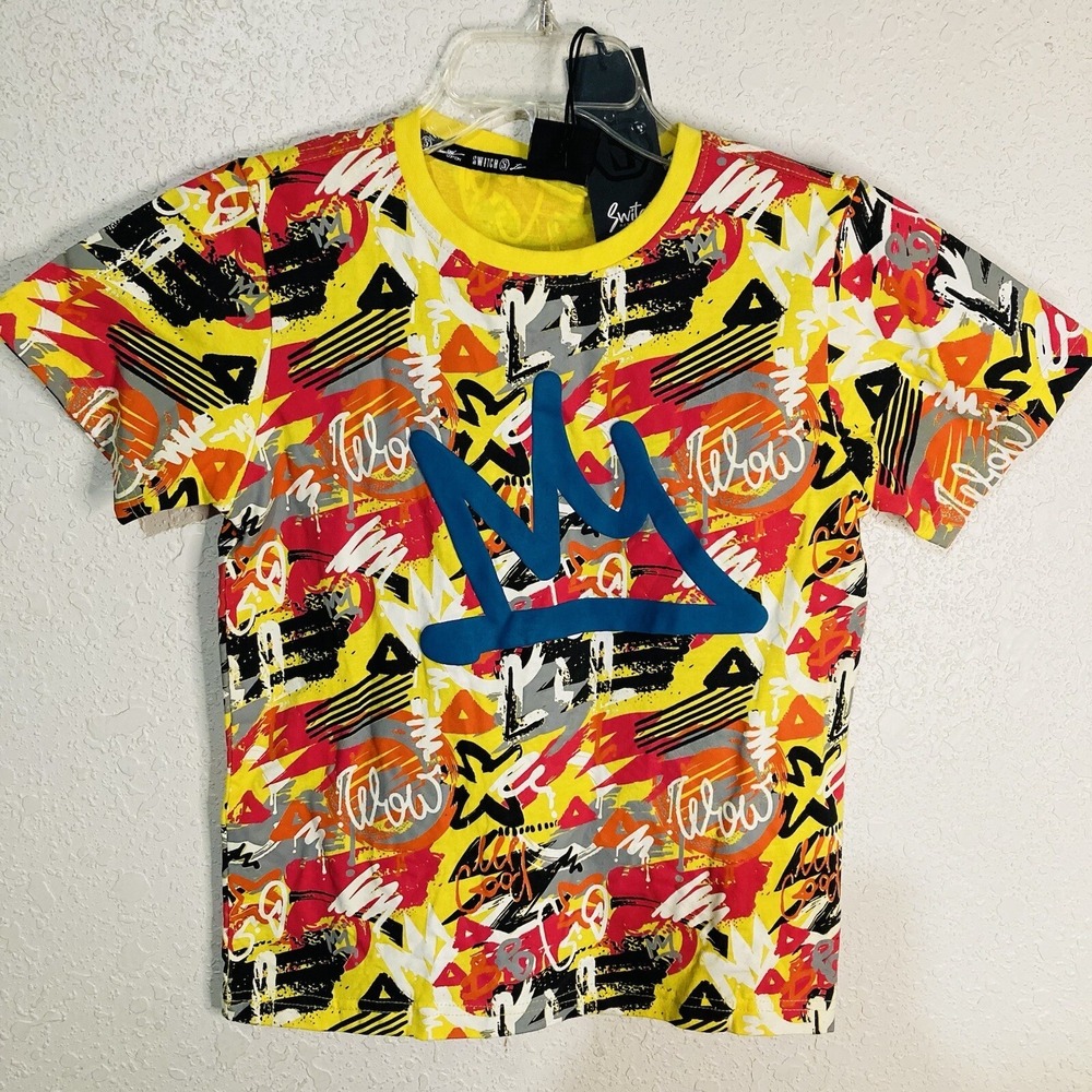 Switch Remarkable‎ Limited Edition T Shirt Kids XL/7 Cool Wow Puff Print NWT